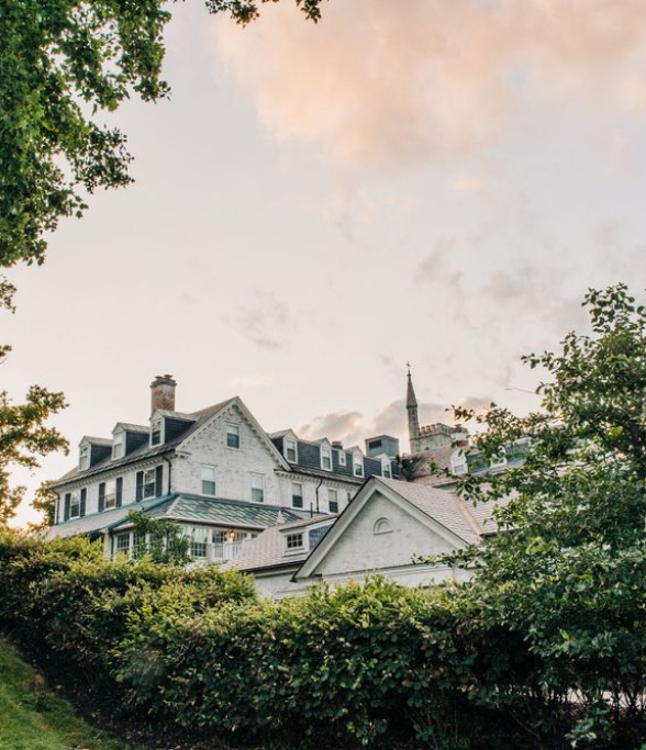 View of the Inn on Boltwood from behind trees
