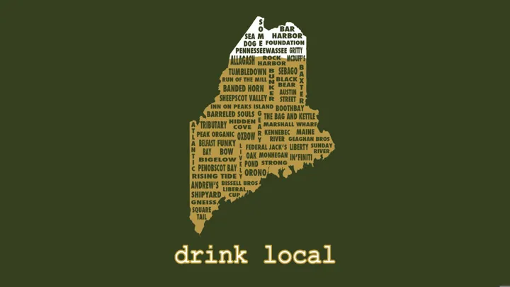 Drink Local Map Of Maine (1)