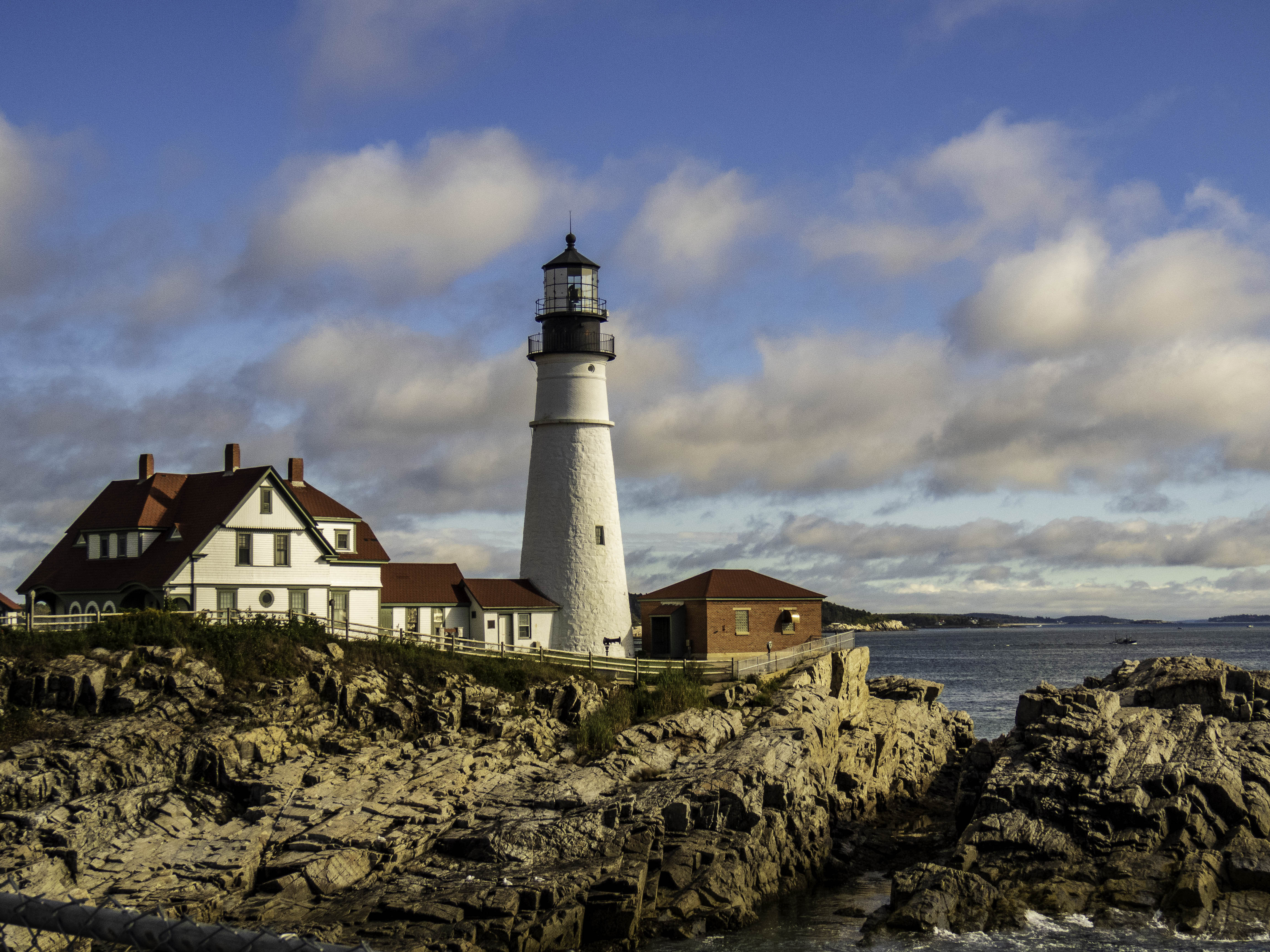 Portland Headlight Close To Inn By The Sea
