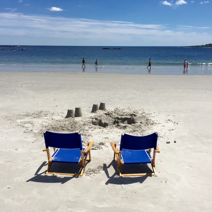 Beach At Inn By The Sea In Summer